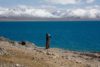 Woman overlooking Namtso.